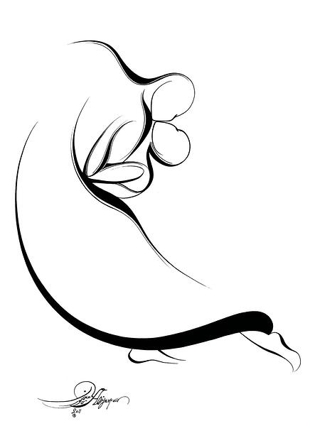 DANCE WITH ME W Print