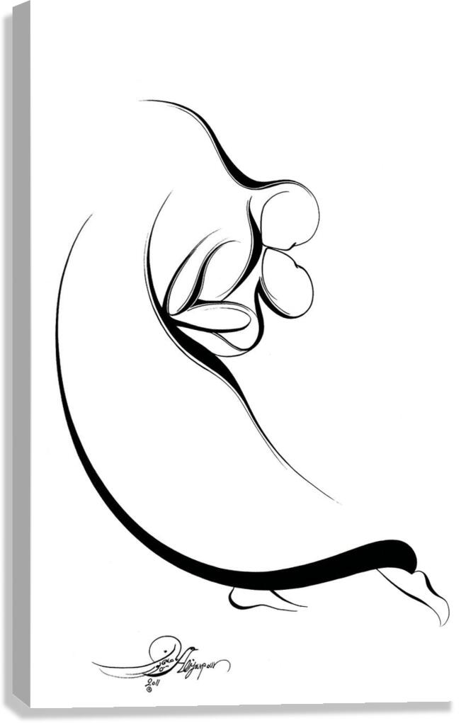 DANCE WITH ME W Canvas Print