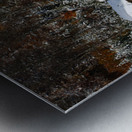 Snowy Cabins Metal print