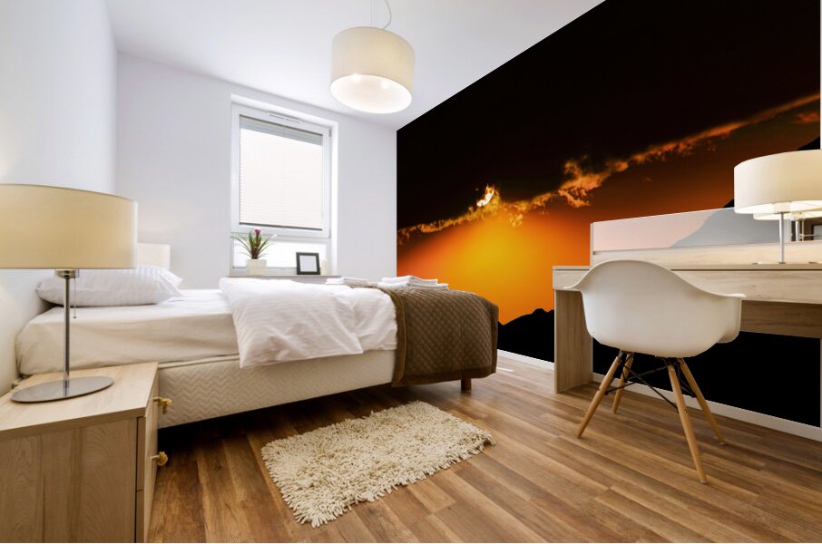 Fiery Dawn Mural print