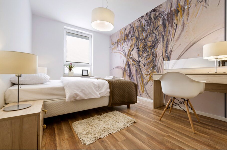 The Radiant Warrior Mural print