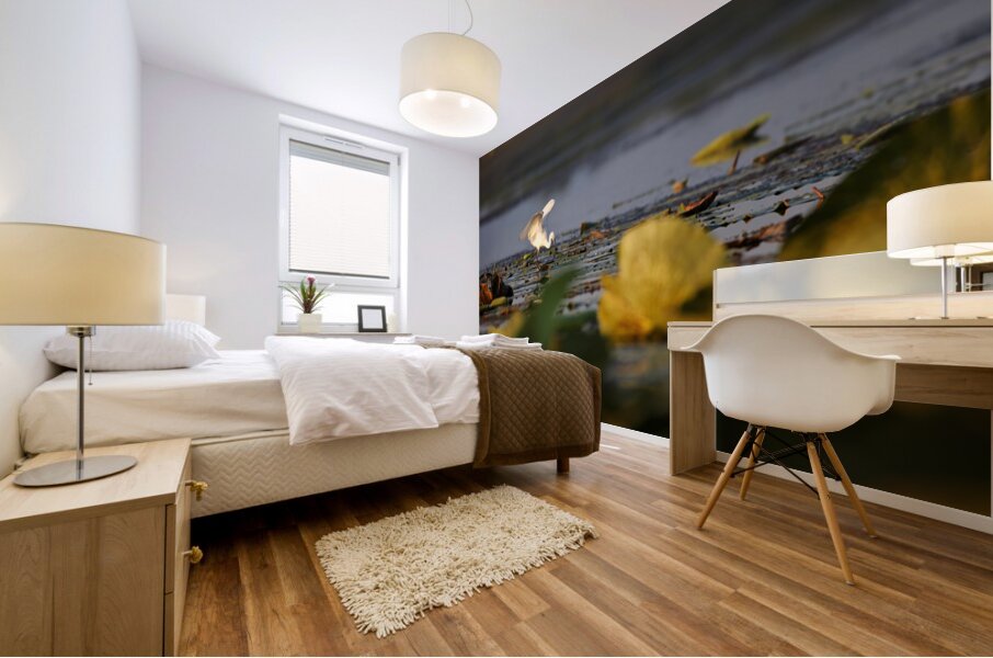 White Egret Mural print