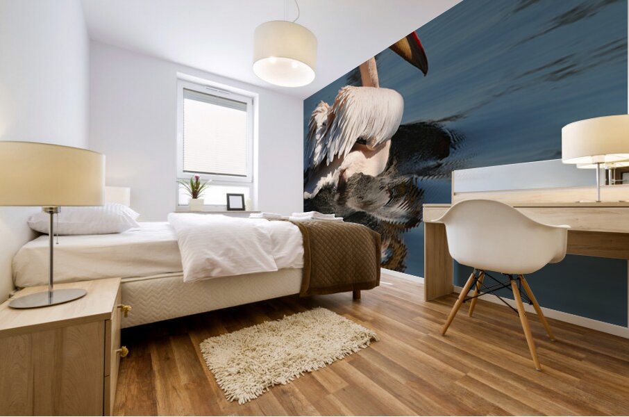 pelikan04 moreDetail x4 9544x14340 2pass photo.pn Mural print