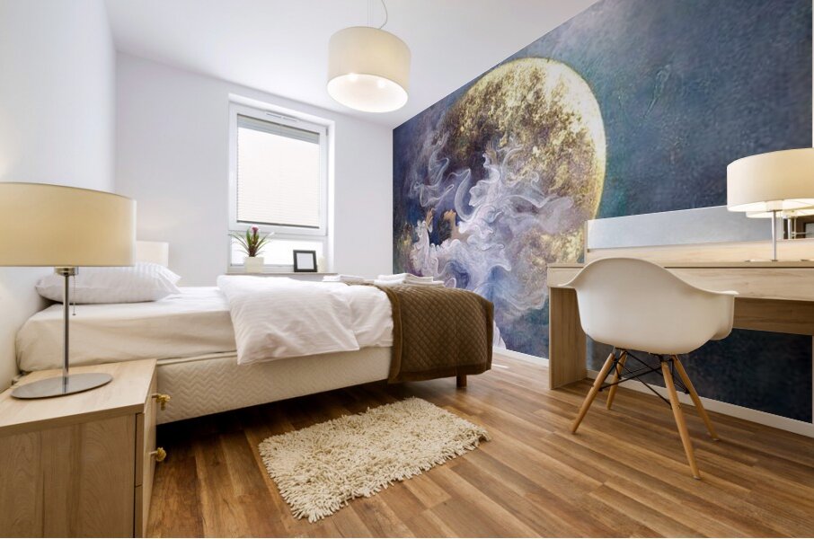 Reaching God Mural print