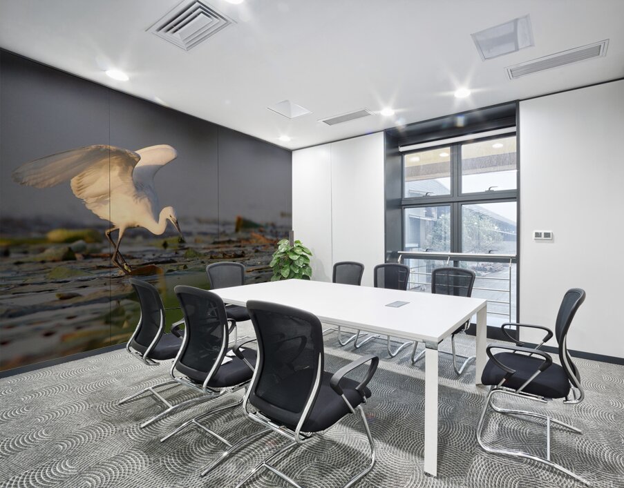 Dance of the Heron Wall Printing