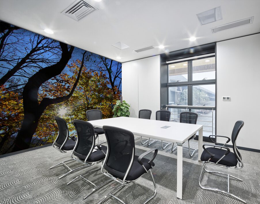 Through the Leaves Wall Printing