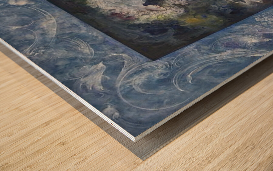 Embrace of Light Wood print