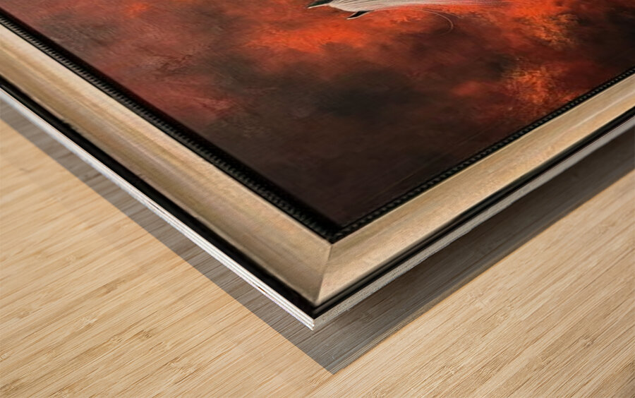 Power of Love Wood print